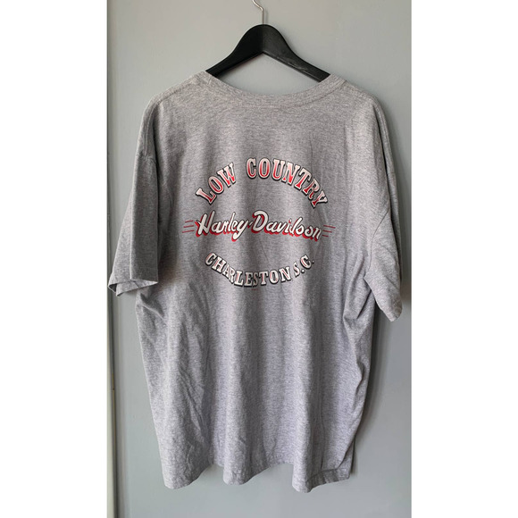 Gray Harley-Davidson Charleston South Carolina Low Country T-shirt Mens XXL 2XL - Picture 3 of 7